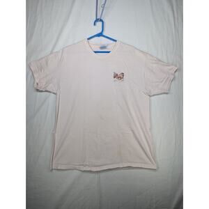 KC 10 Extender Men's T-Shirt Large Beige Embroidered Hanes
